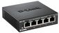 D-Link DES-105 - 5 Port Fast Ethernet Switch, Auto MDI/MDIX, 1.0 Gbps, QoS, Black