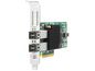 Hewlett Packard Enterprise Fiber Channel (FC) 82E (Emulex) PCIe x8 host bus adapter (HBA) dual-port - Multi-mode Small form-factor pluggable (SFP+), short wave laser with LC type connector