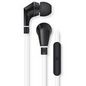 Muvit In-Ear Flat Cable Headphone with 3,5mm jack + 3,5mm adapter White