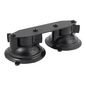 RAM Mounts RAM Twist-Lock Dual Suction Cup Base with Straight Plate