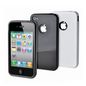Muvit Silicone Case, iPhone 4, Black/White