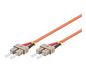 MicroConnect Optical Fibre Cable, SC-SC, Multimode, Duplex, OM2 (Orange), 100m
