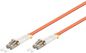 MicroConnect Optical Fibre FLAT Cable, LC-LC, Multimode, Duplex, OM1 (Orange) 30m