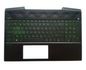 HP Top Cover/Keyboard for Pavilion Gaming 15-cx, Green backlit