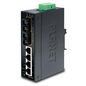 Planet Industrial Ethernet Switch, 4 x 10/100Base-TX RJ-45, 2 x 100Base-FX, Multi-Mode, 2km Max