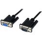 StarTech.com StarTech.com 2m Black DB9 RS232 Serial Null Modem Cable F/M - DB9 Male to Female - 9 pin Null Modem Cable - 1x DB9 (M), 1x DB9 (F), Black