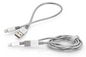 Verbatim Lightning - USB Stainless Steel Sync & Charge Cable 100 cm & 30 cm, Silver, 2 Pack
