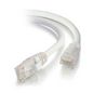 C2G Câble de raccordement pour réseau Cat6A sous gaine sans blindage et torsadé (UTP) LSZH (fumée limitée et sans halogène) de 2 m - Blanc