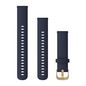 Garmin Quick Release Bands (18 mm), Navy with Light Gold Hardware