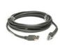 Zebra Shielded USB Cable: Series A Connector, 15ft. Straight