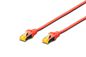 Digitus CAT 6A S-FTP patch cable, Cu, LSZH AWG 26/7, length 15 m, color red