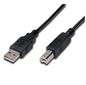 Digitus USB 2.0 connection cable, type A - B M/M, 3.0m, USB 2.0 conform, bl