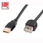 Digitus USB extension cable, type A M/F, 1.8m, USB 2.0 suitable, bl