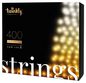 Twinkly Strings Gold Edi. 400 LED AWW 32 meters, Black Wire, IP44 4mm Clear Concave,  BT+Wifi, Music sensor, Control via Android or MacOS free app