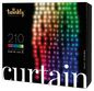 Twinkly Curtain Special Edition 210 LEDs RGB+WW 210x100 cm, IP44, Transparent wire, BT-Wifi, Music Sensor, Control via Android or MacOS free app